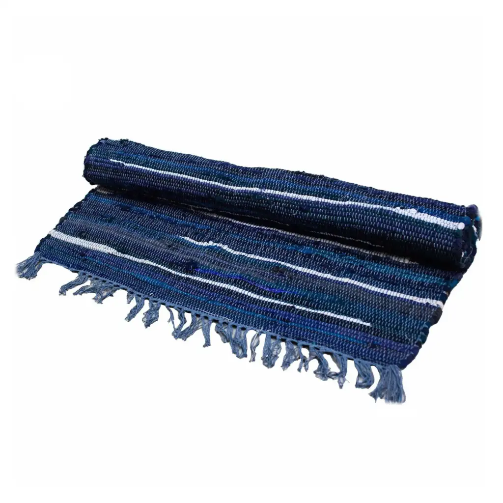 Large Rag Rug – 150x90cm – premium quality – Charcoal Greys | www.artisangoods.co.uk