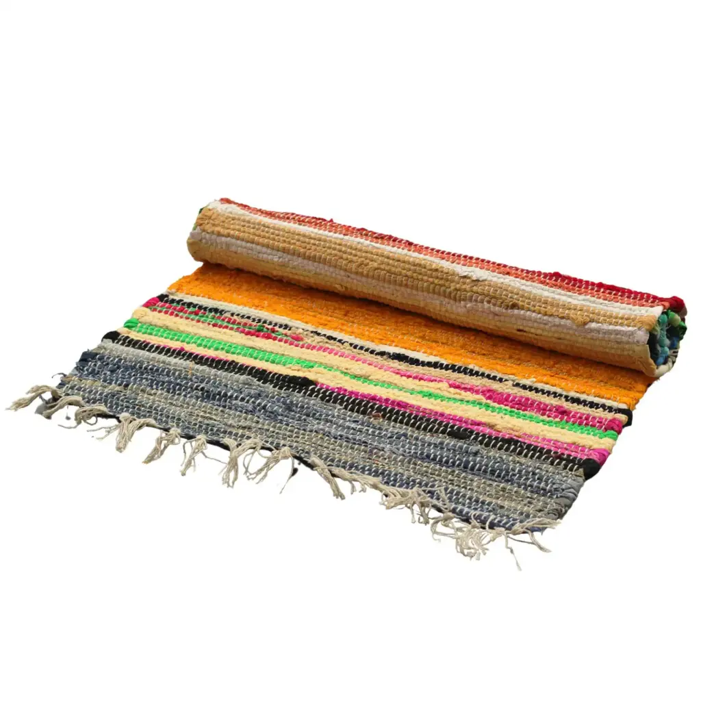 Large Rag Rug – 150x90cm – premium quality – Rainbow Colours | www.artisangoods.co.uk
