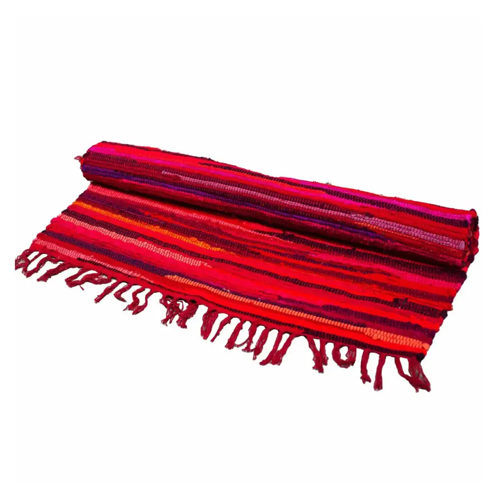 Large Rag Rug – 150x90cm – premium quality – Shocking Pinks | www.artisangoods.co.uk