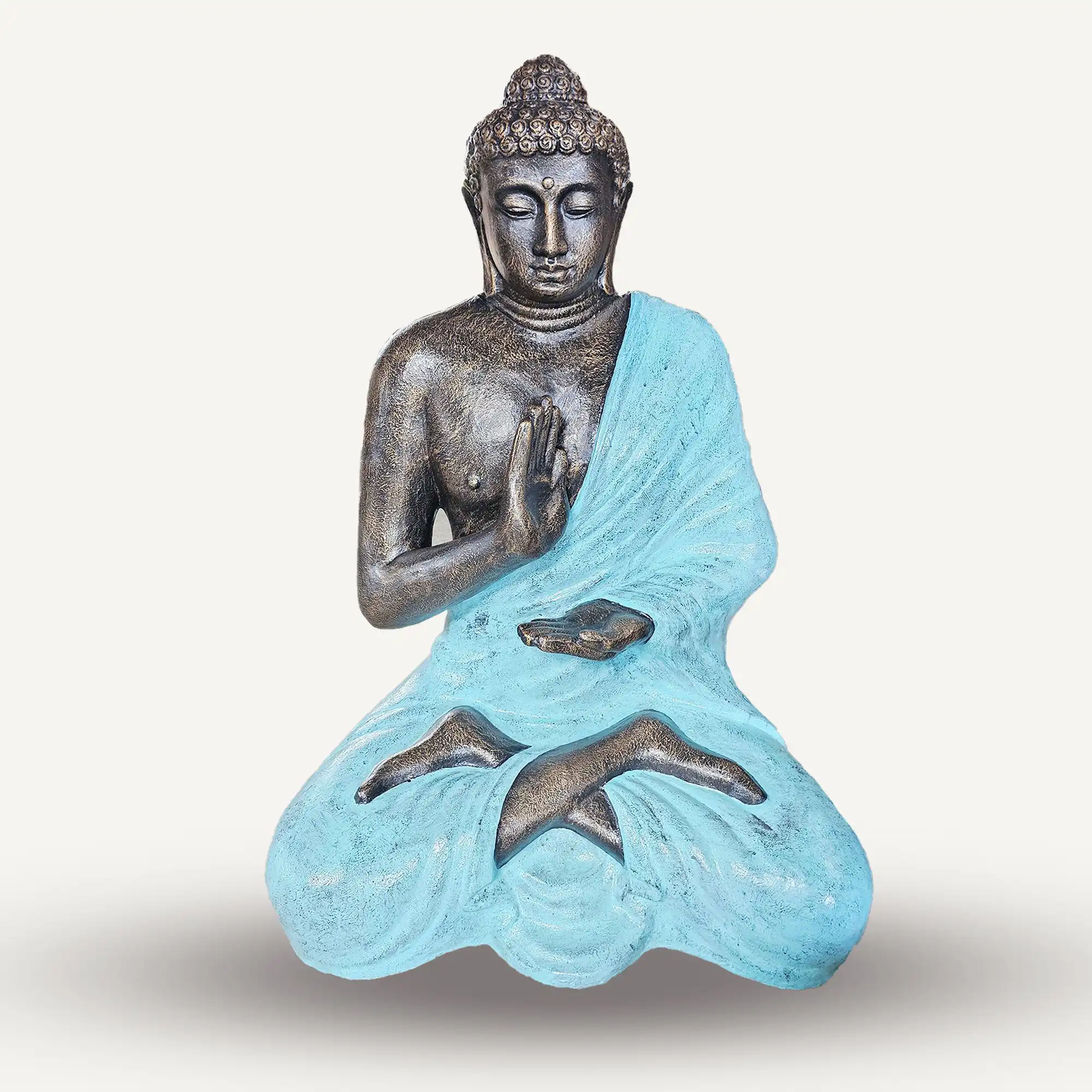 Large Turquoise & Stone Buddha Meditation in Stupa – 1.5m | www.artisangoods.co.uk 3 Large Turquoise & Stone Buddha Meditation in Stupa – 1.5m | www.artisangoods.co.uk 2