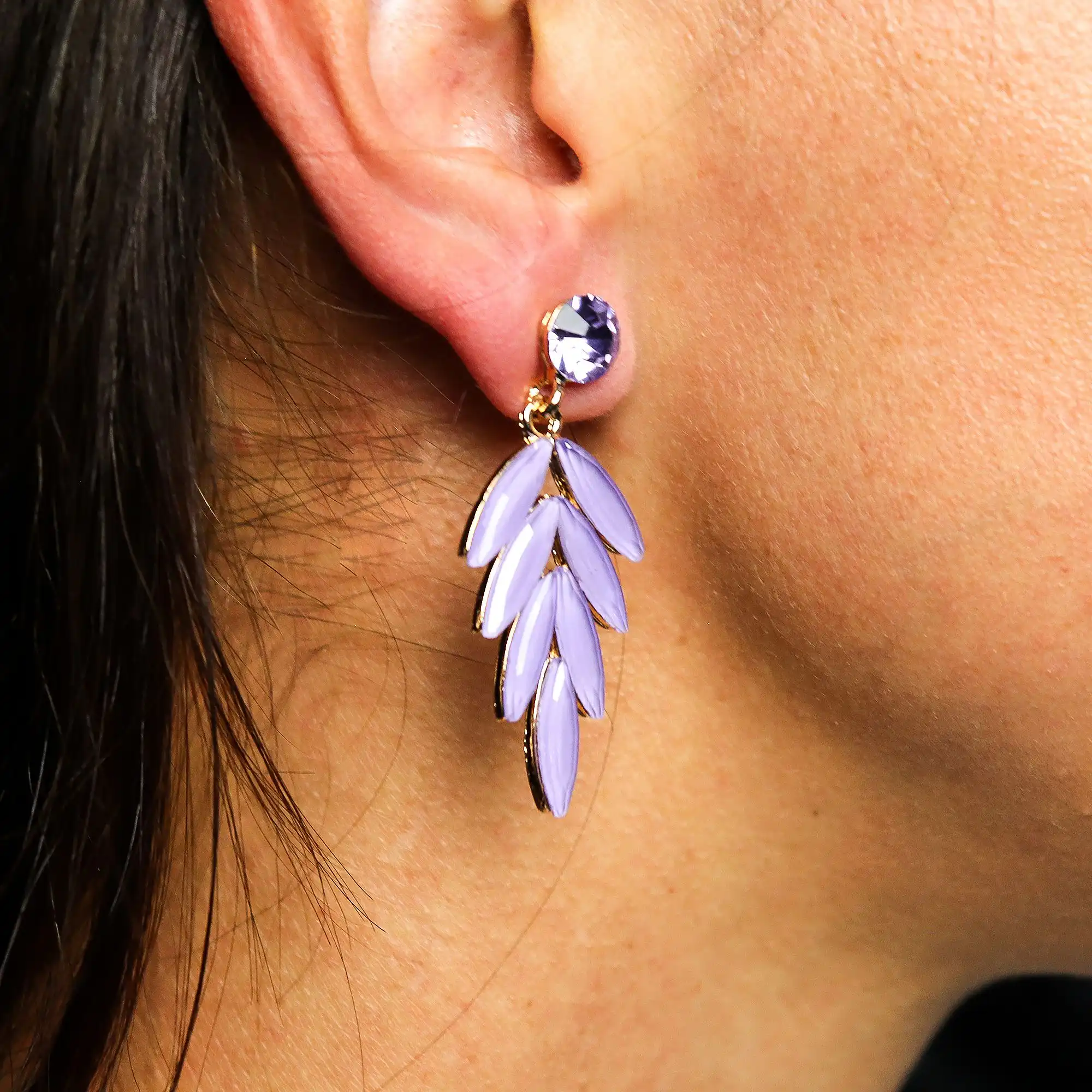Lavender – Vintage Glass – Faries – Earrings | www.artisangoods.co.uk 3 Lavender – Vintage Glass – Faries – Earrings | www.artisangoods.co.uk 2