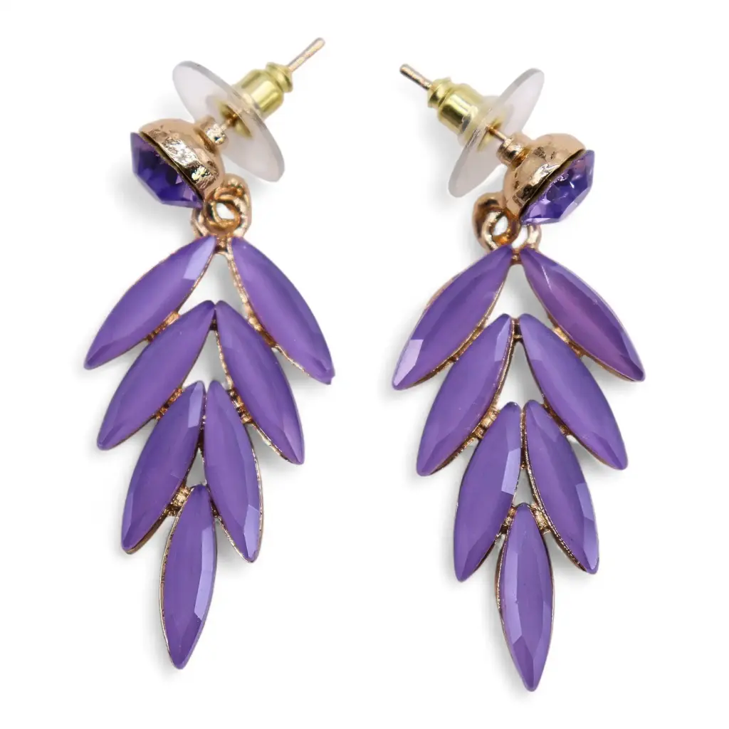 Lavender – Vintage Glass – Faries – Earrings | www.artisangoods.co.uk