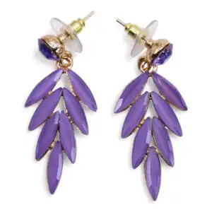 Lavender – Vintage Glass – Faries – Earrings | www.artisangoods.co.uk 1
