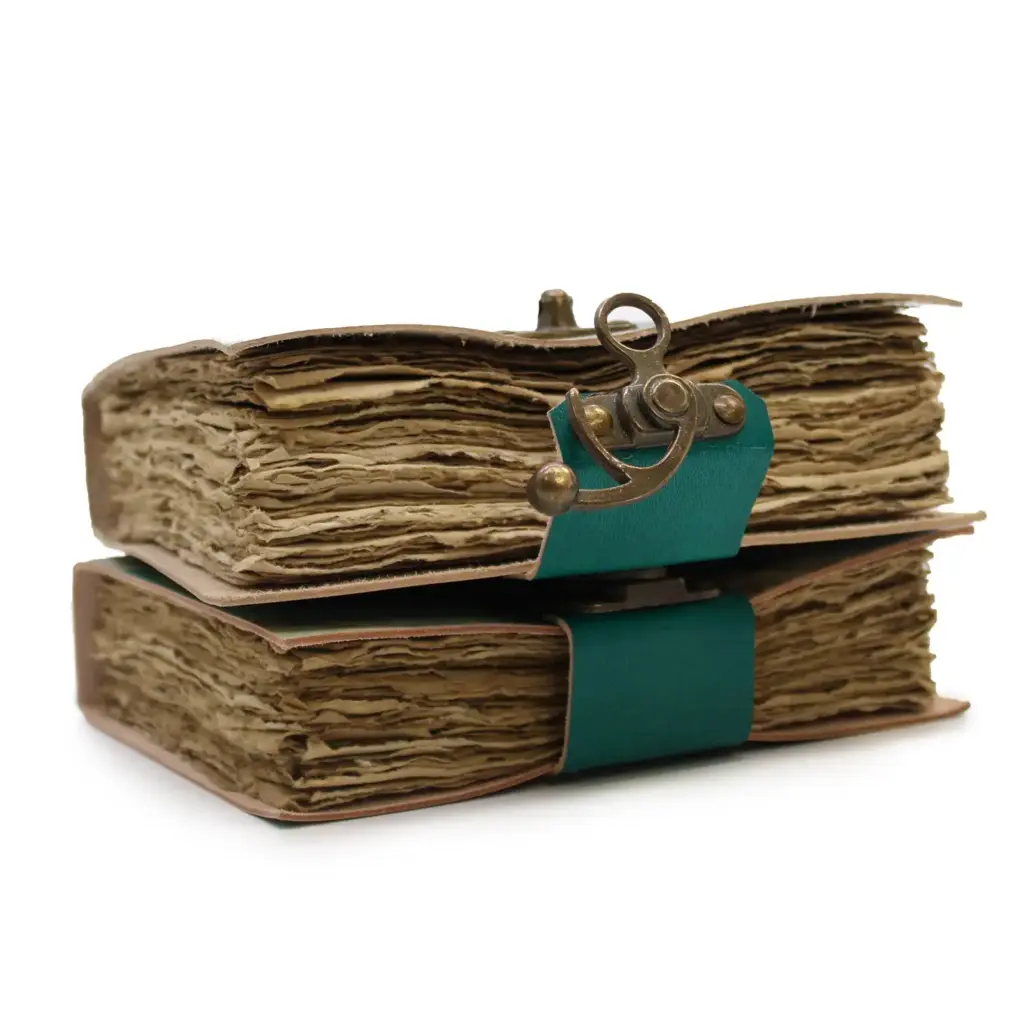 Leather “Bee Kind” Deckle-edge Notebook (7×5″) | www.artisangoods.co.uk 5