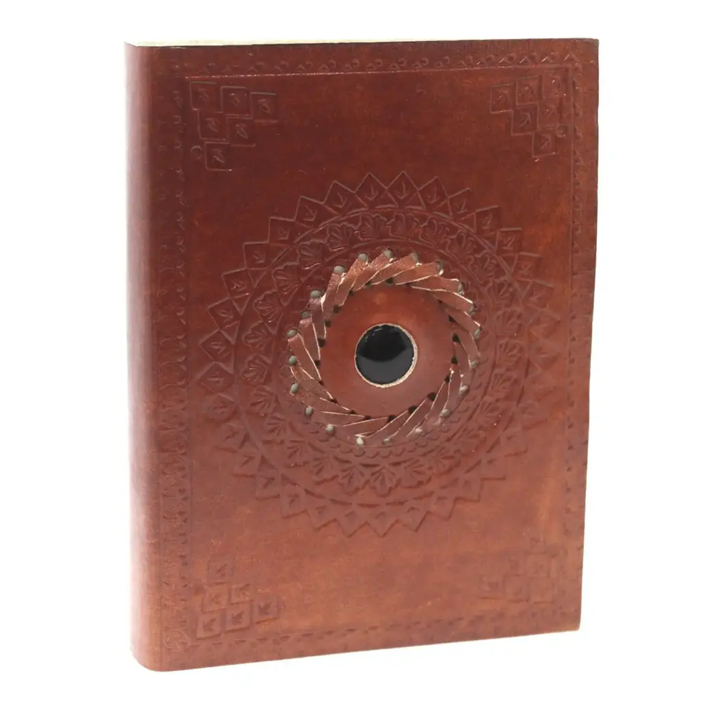 Leather Black Onyx Notebook (7×5″) | www.artisangoods.co.uk Leather Black Onyx Notebook (7×5″) | www.artisangoods.co.uk