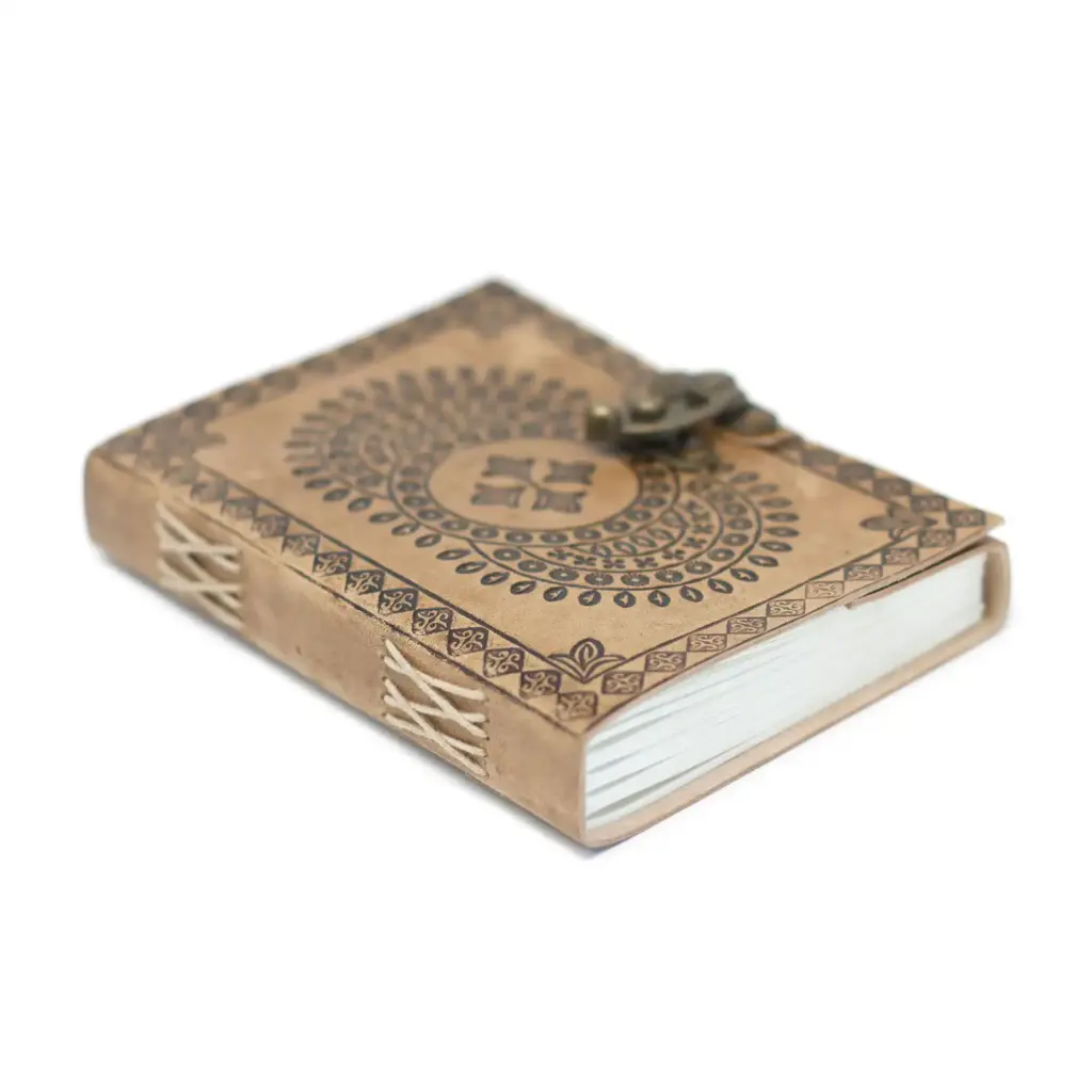 Leather Blue Mandala Notebook (7×5″) | www.artisangoods.co.uk 2