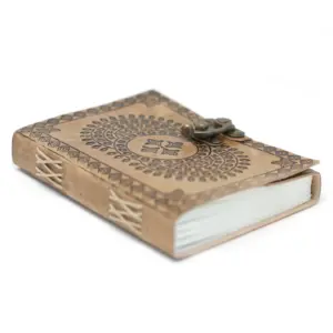 Leather Blue Mandala Notebook (7×5″) | www.artisangoods.co.uk 7