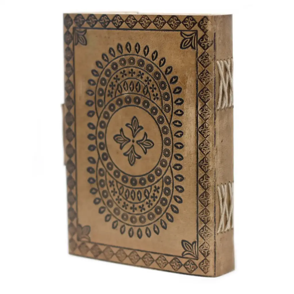 Leather Blue Mandala Notebook (7×5″) | www.artisangoods.co.uk 6