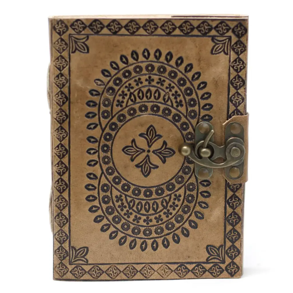 Leather Blue Mandala Notebook (7×5″) | www.artisangoods.co.uk 4