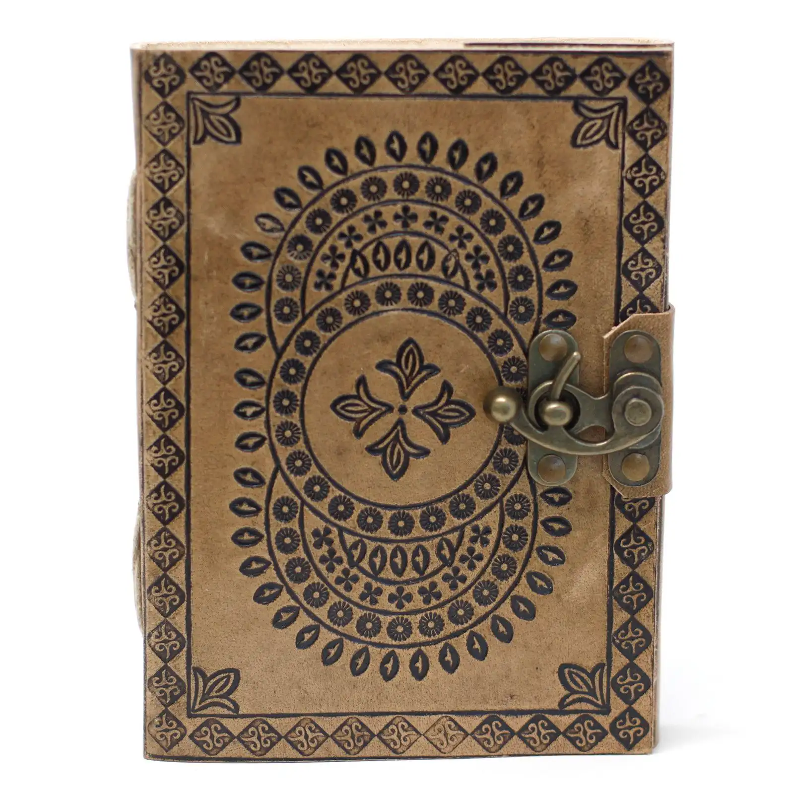 Leather Blue Mandala Notebook (7×5″) | www.artisangoods.co.uk 5 Leather Blue Mandala Notebook (7×5″) | www.artisangoods.co.uk 4