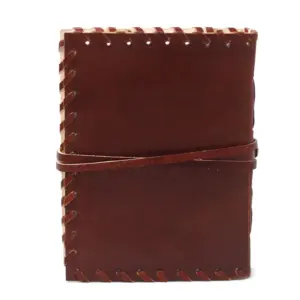 Leather Book of Thoughts with Wrap Notebook (6×4″) | www.artisangoods.co.uk 5