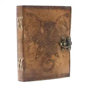 Leather Dragon Notebook (6×8″) | www.artisangoods.co.uk 1