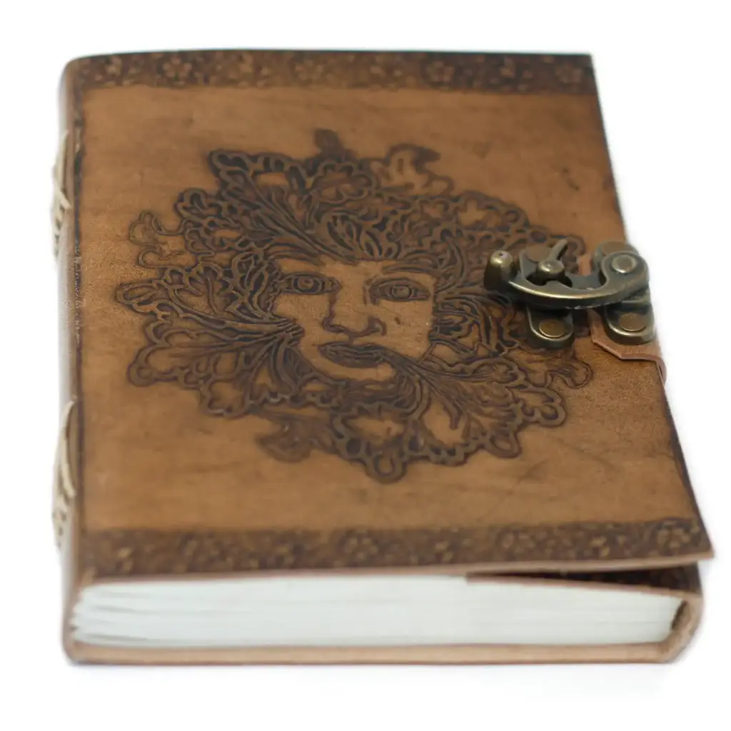Leather Greenman Notebook (6×8″) | www.artisangoods.co.uk 6