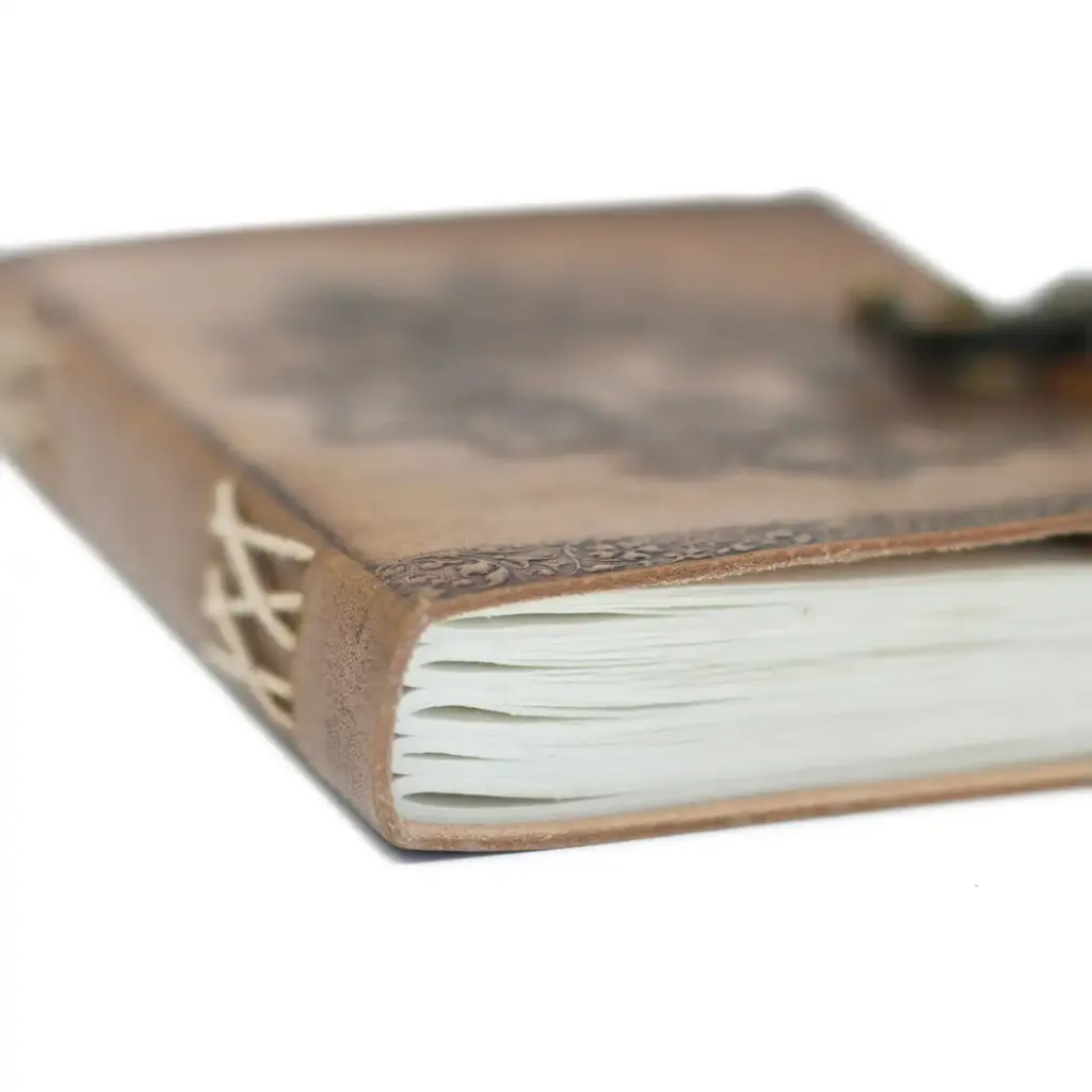 Leather Greenman Notebook (6×8″) | www.artisangoods.co.uk 5