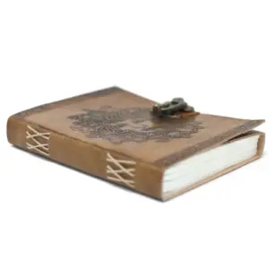 Leather Greenman Notebook (6×8″) | www.artisangoods.co.uk 2