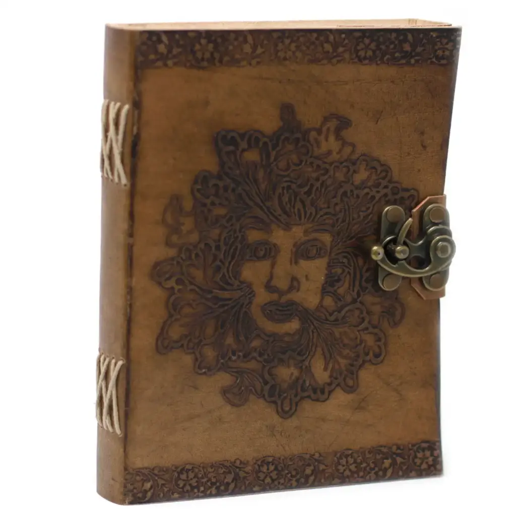 Leather Greenman Notebook (6×8″) | www.artisangoods.co.uk