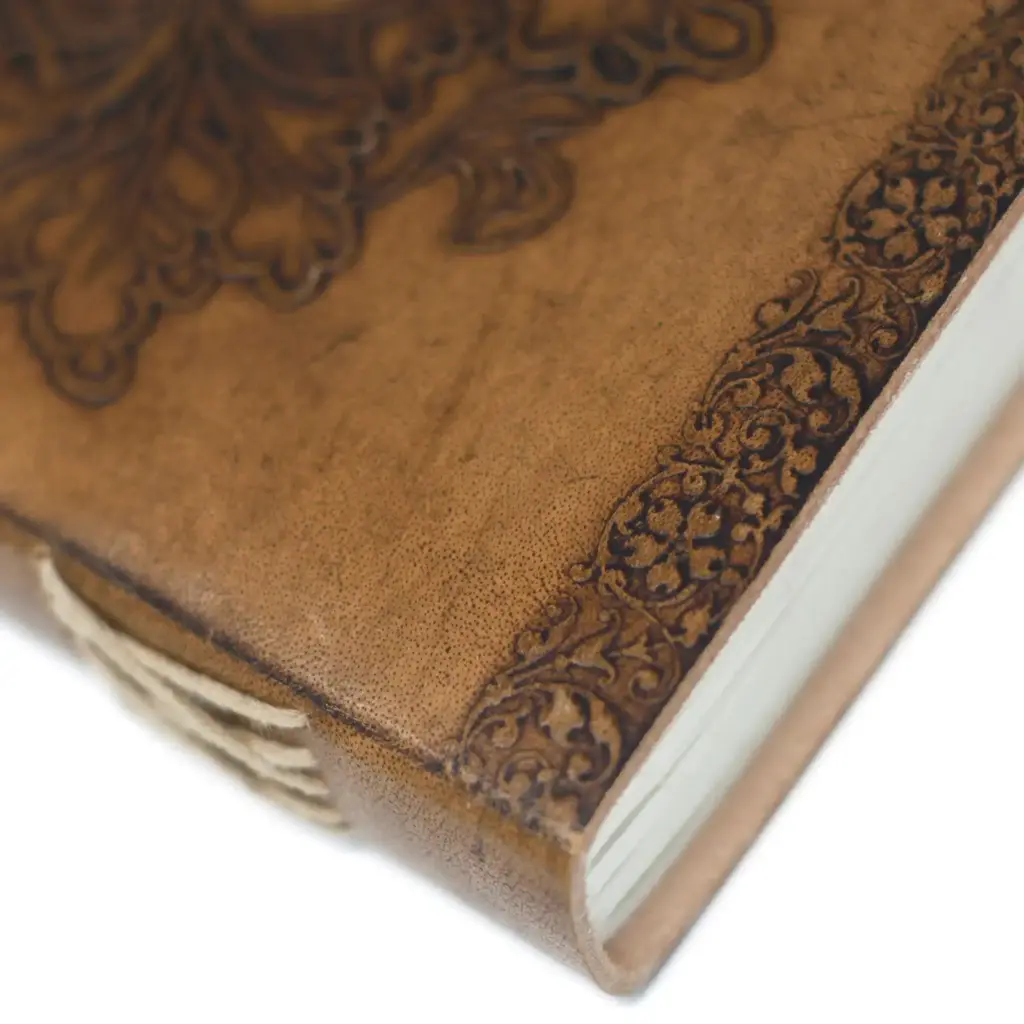 Leather Greenman Notebook (6×8″) | www.artisangoods.co.uk 8