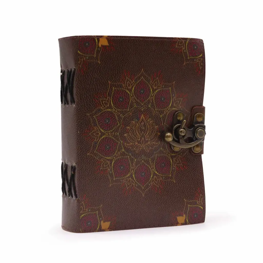 Leather Lotus Mandala Deckle-edge Notebook | www.artisangoods.co.uk 2 Leather Lotus Mandala Deckle-edge Notebook | www.artisangoods.co.uk 2