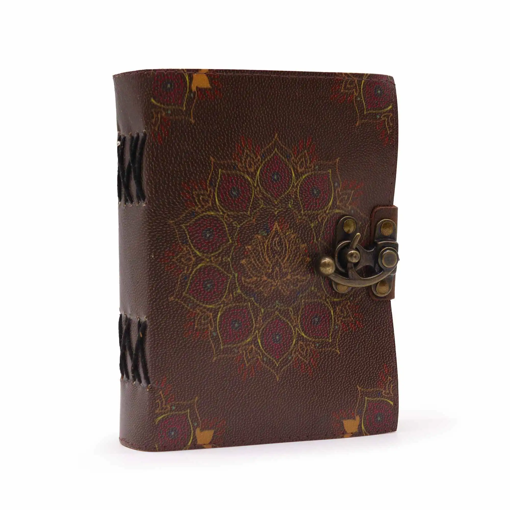 Leather Lotus Mandala Deckle-edge Notebook | www.artisangoods.co.uk 3 Leather Lotus Mandala Deckle-edge Notebook | www.artisangoods.co.uk 2