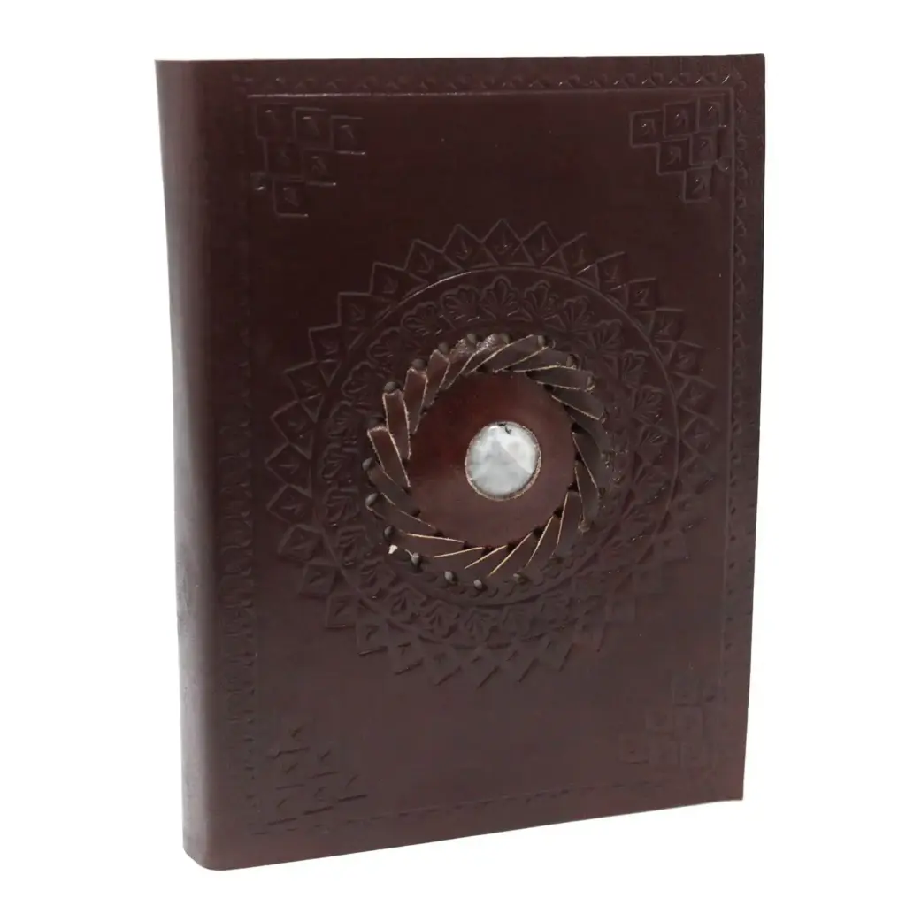 Leather Moonstone Notebook (7×5″) | www.artisangoods.co.uk