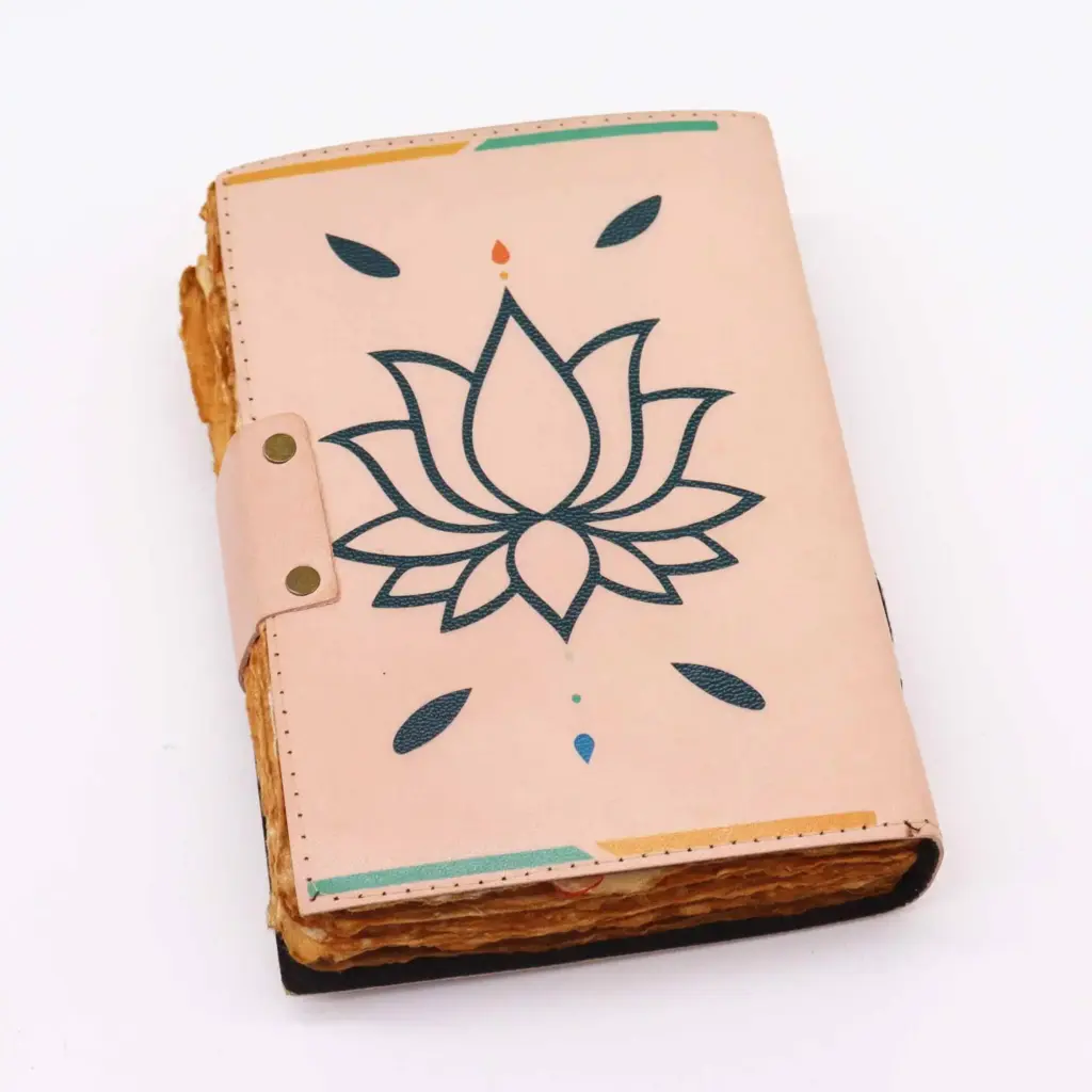 Leather Seven Chakra Colours Deckle-edge Notebook | www.artisangoods.co.uk 2 Leather Seven Chakra Colours Deckle-edge Notebook | www.artisangoods.co.uk 2