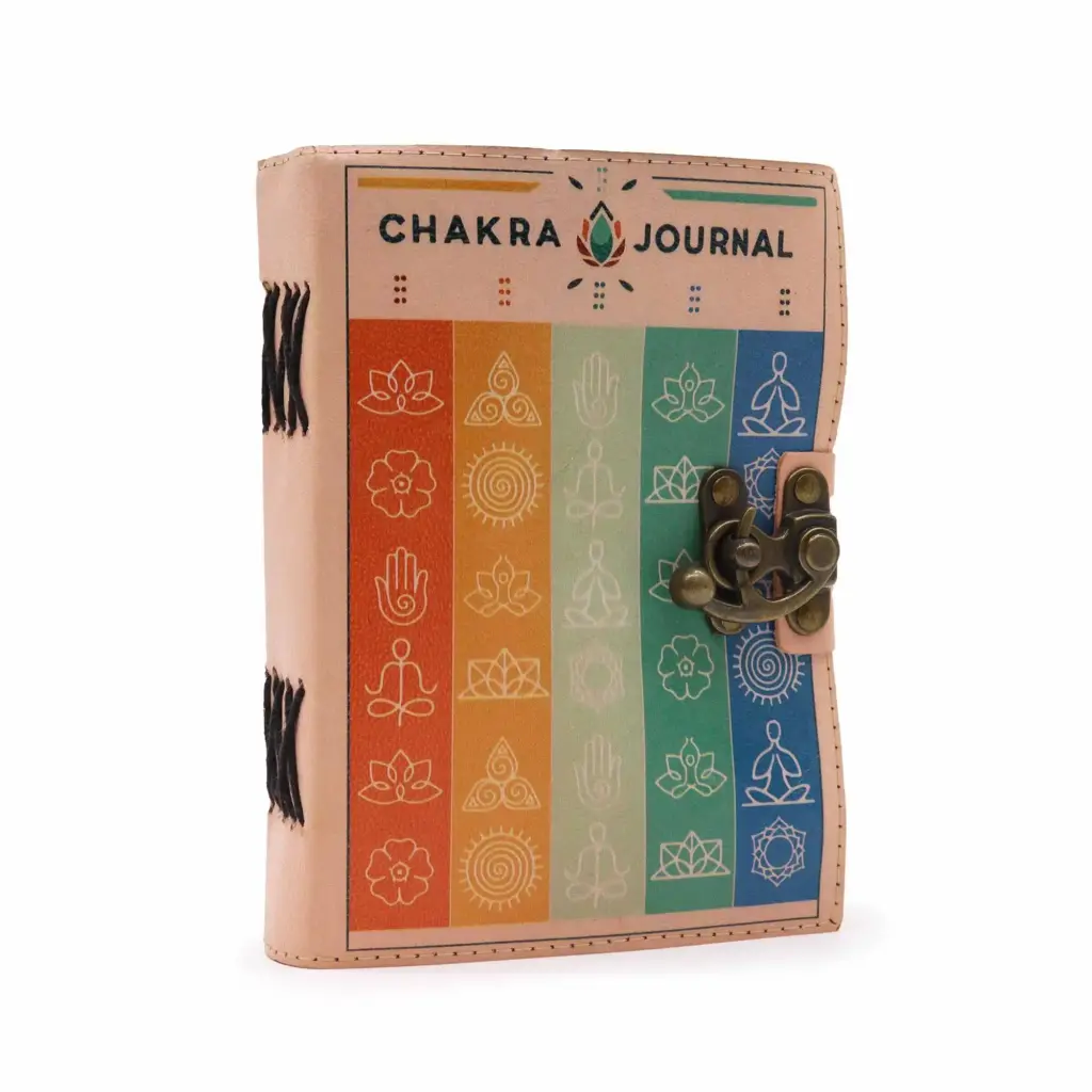 Leather Seven Chakra Colours Deckle-edge Notebook | www.artisangoods.co.uk 3 Leather Seven Chakra Colours Deckle-edge Notebook | www.artisangoods.co.uk 3