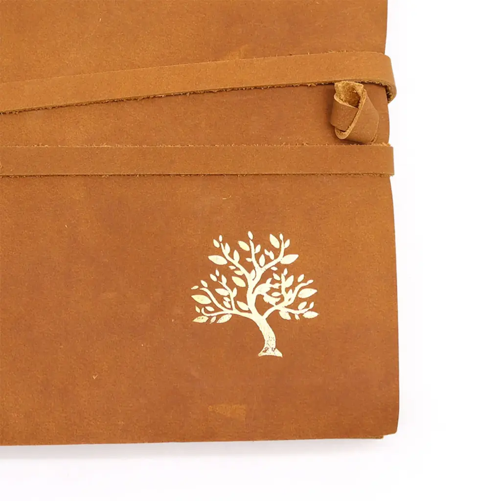 Leather Sketchbook Golden Tree – 144 pages –  18x23cm | www.artisangoods.co.uk 5