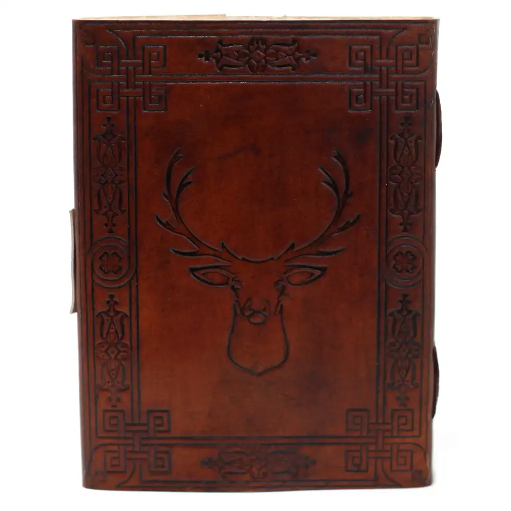 Leather Stag Notebook (6×8″) | www.artisangoods.co.uk 4