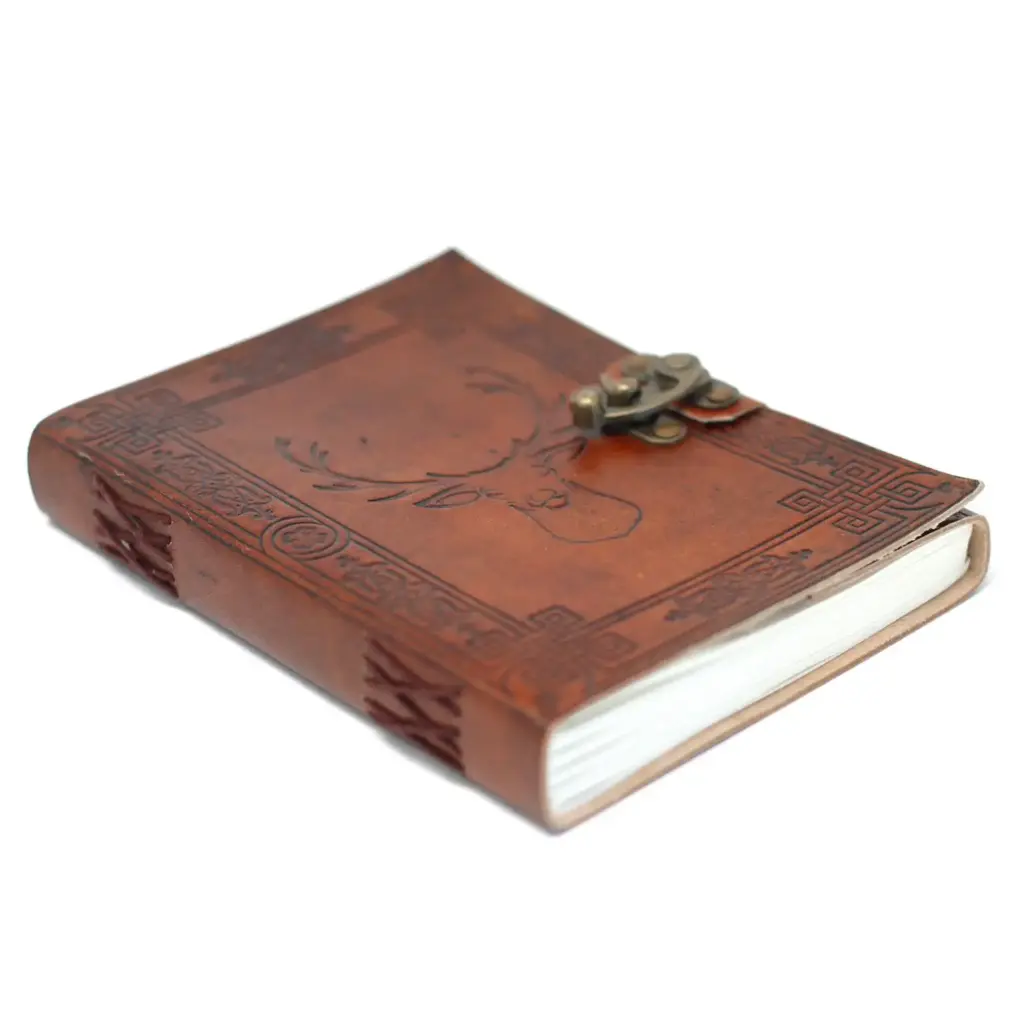 Leather Stag Notebook (6×8″) | www.artisangoods.co.uk 2