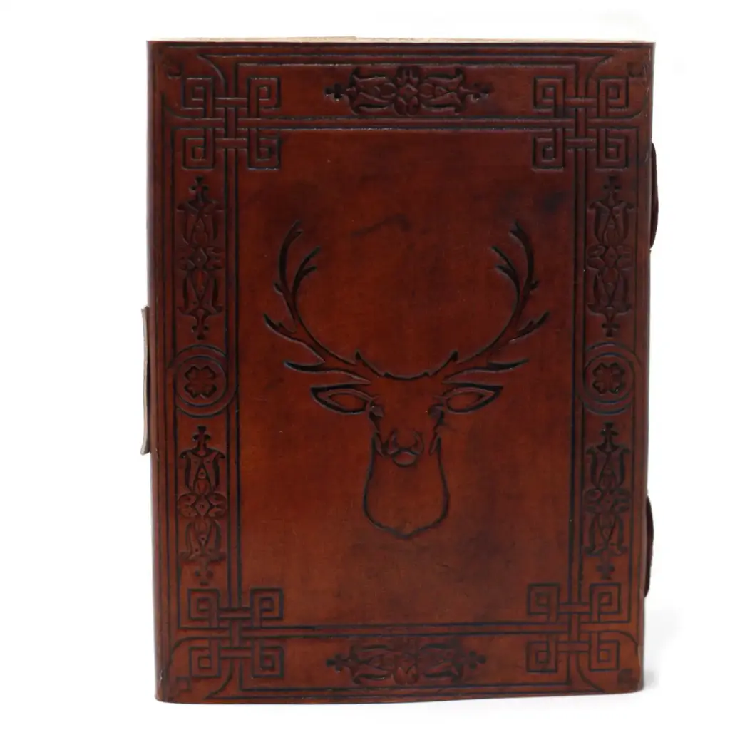 Leather Stag Notebook (6×8″) | www.artisangoods.co.uk 3