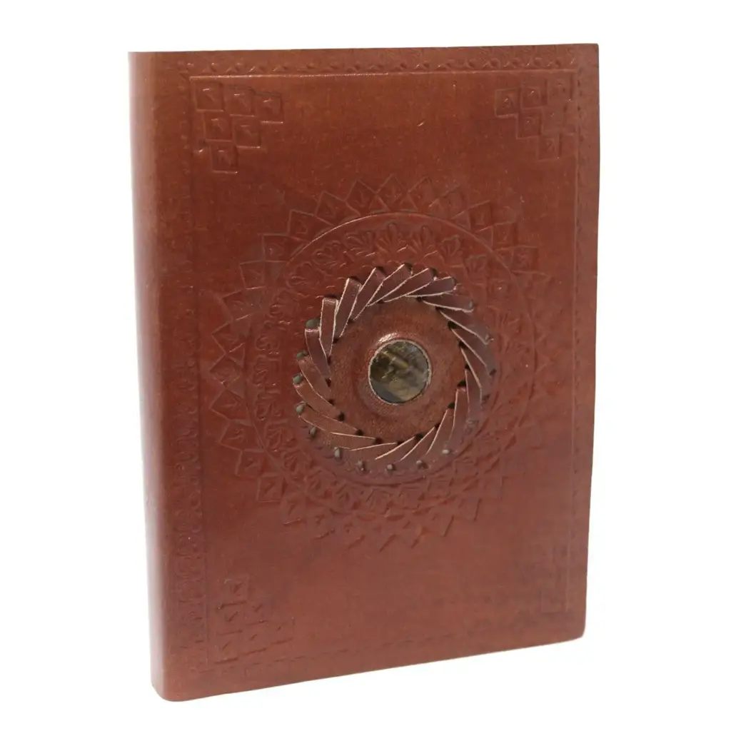 Leather Tigereye Notebook (7×5″) | www.artisangoods.co.uk 2