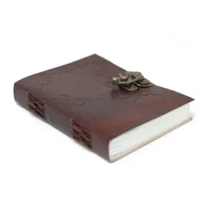 Leather World Map & Stitching Notebook (7×5″) | www.artisangoods.co.uk 3
