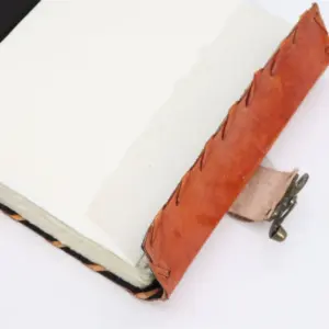 Light Brown Tan Book – Evil Eye Decor – 160 Deckle Edges Pages – 20x15cm | www.artisangoods.co.uk 3