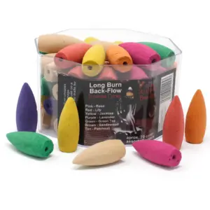 Long Backflow Incense Cones – Assorted Fragrances – 30 mins Burning time | www.artisangoods.co.uk 2
