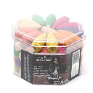Long Backflow Incense Cones – Assorted Fragrances – 30 mins Burning time | www.artisangoods.co.uk 1