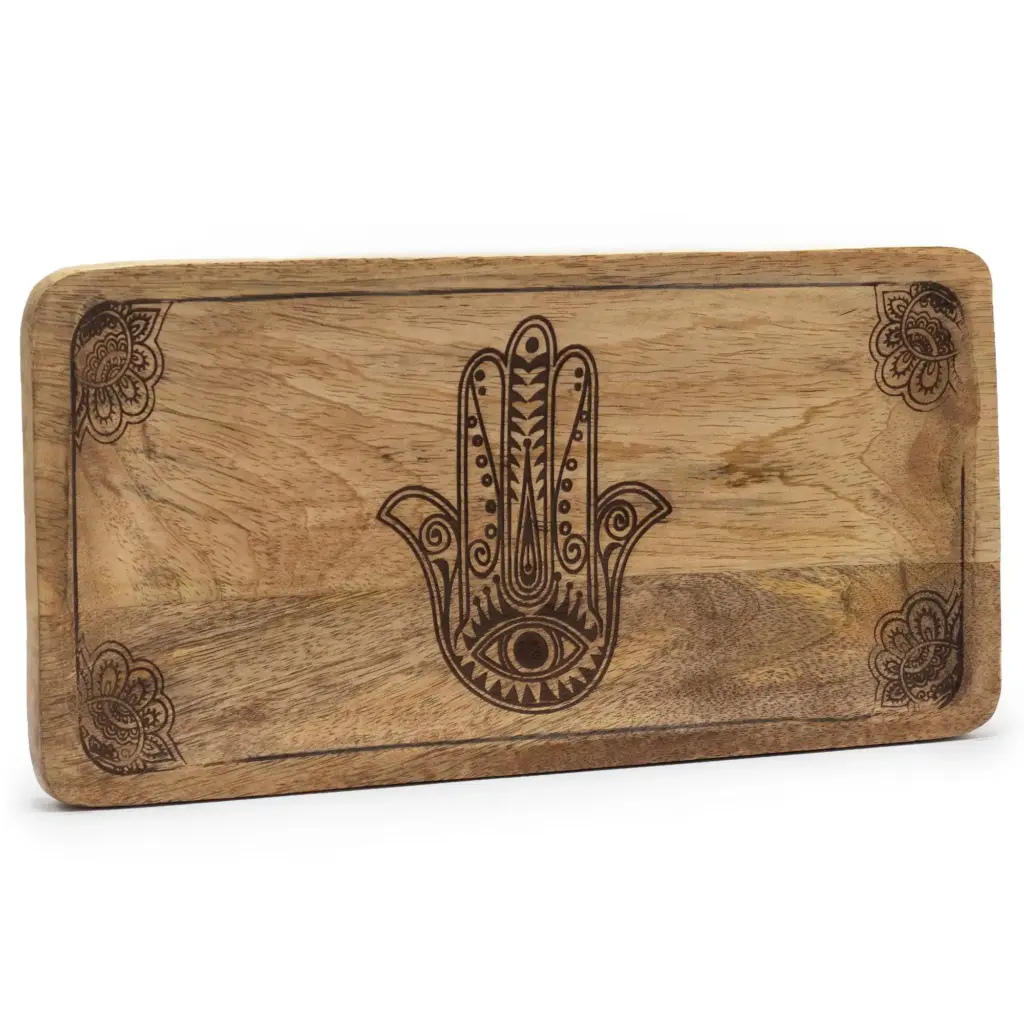 Long Tray 30x15x2.5cm – Hamsa Design Black Engraved | www.artisangoods.co.uk Long Tray 30x15x2.5cm – Hamsa Design Black Engraved | www.artisangoods.co.uk