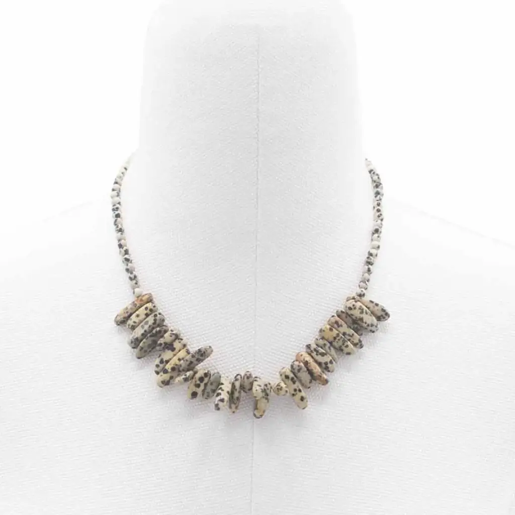 Longstone Gem Necklace – Dalmatian Stone | www.artisangoods.co.uk