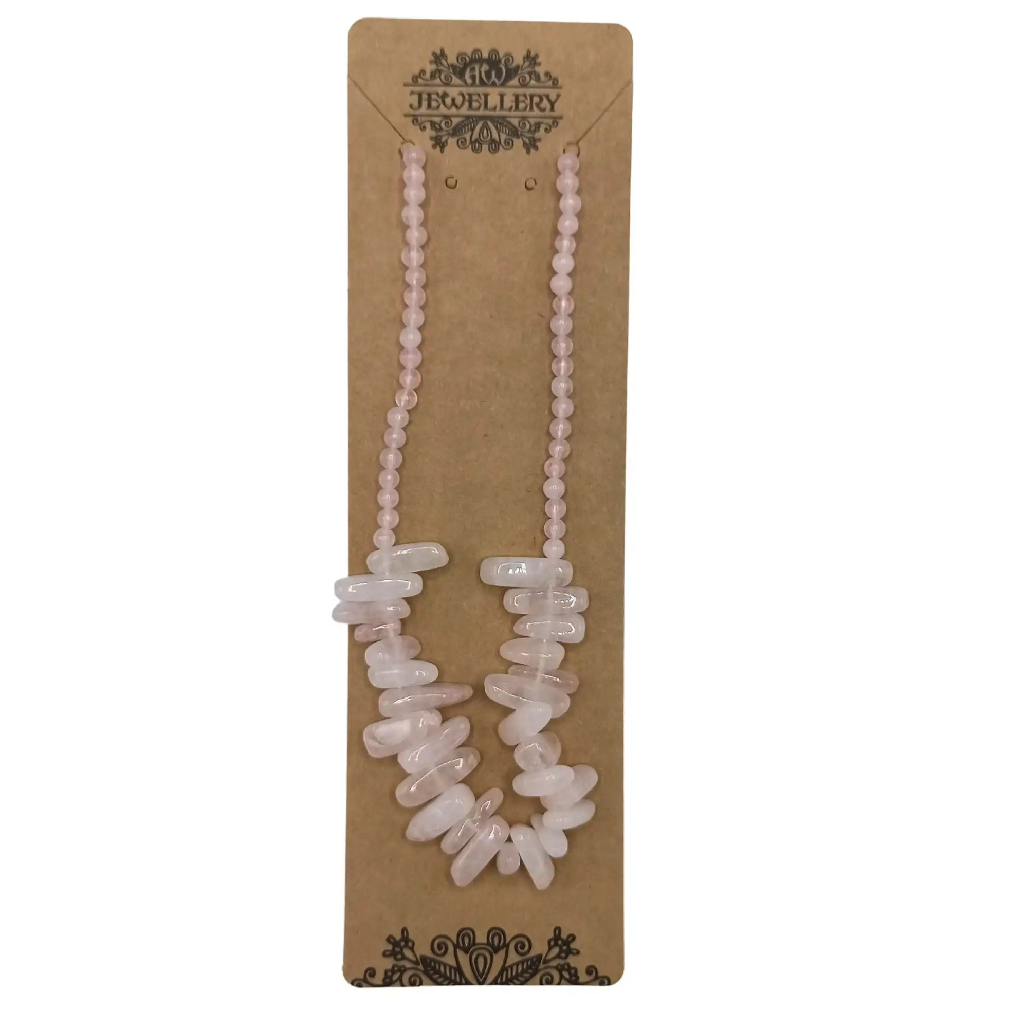 Longstone Gem Necklace – Rose Quartz | www.artisangoods.co.uk 4 Longstone Gem Necklace – Rose Quartz | www.artisangoods.co.uk 3