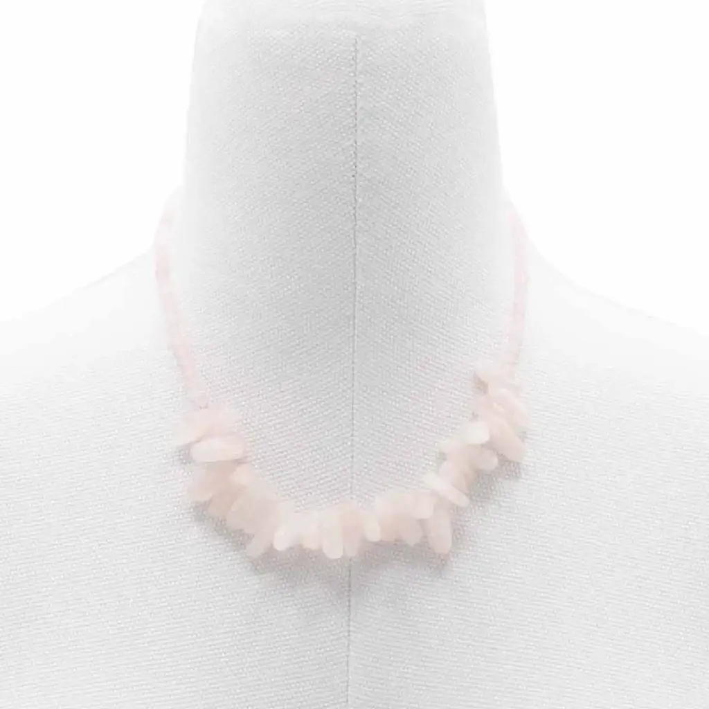 Longstone Gem Necklace – Rose Quartz | www.artisangoods.co.uk