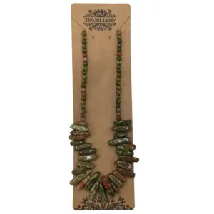 Longstone Gem Necklace – Unakite | www.artisangoods.co.uk 3