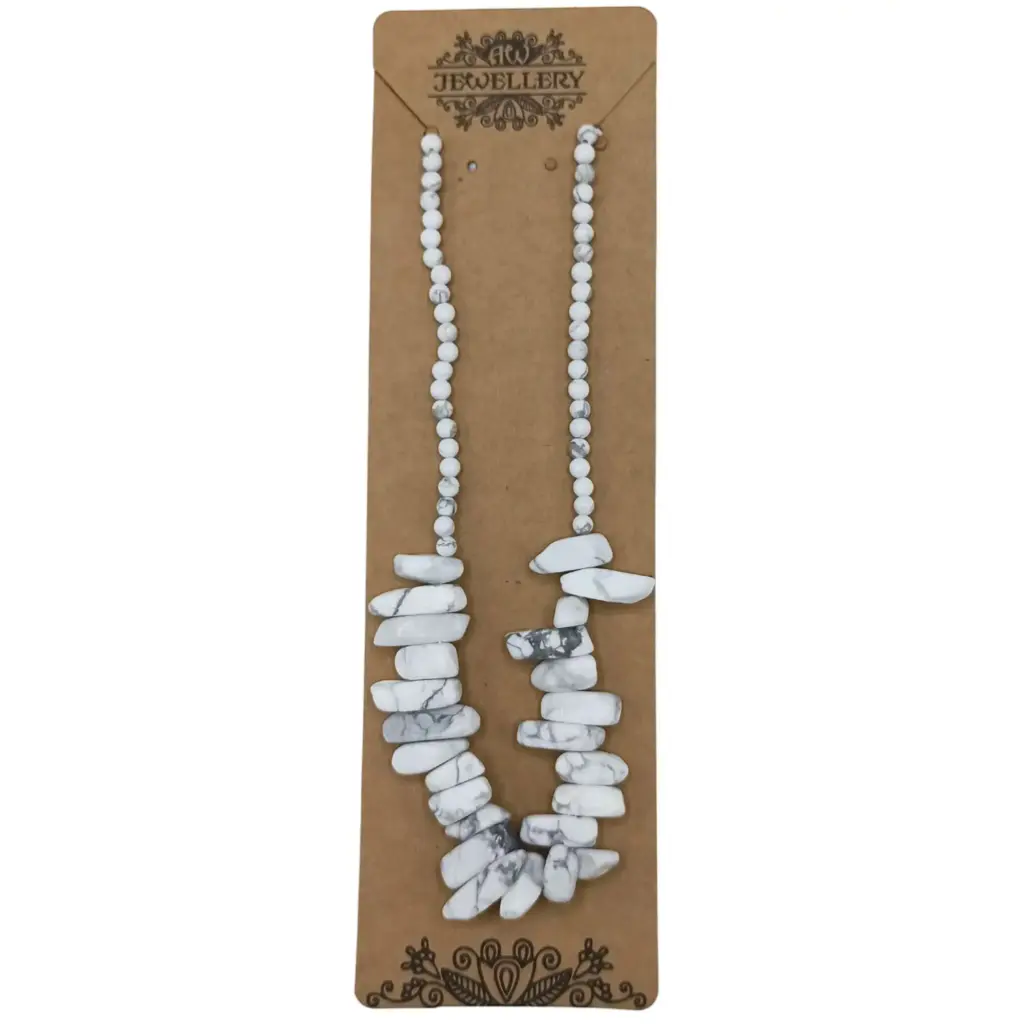 Longstone Gem Necklace – White Jasper | www.artisangoods.co.uk 3
