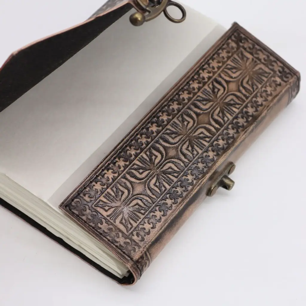 Lotus Madala – Esoteric Notebook – Antique Grey – 200 pages  Stich Edge- 17.5×12.5x3cm | www.artisangoods.co.uk 3