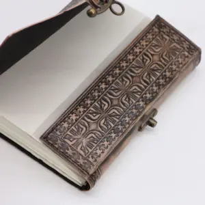 Lotus Madala – Esoteric Notebook – Antique Grey – 200 pages  Stich Edge- 17.5×12.5x3cm | www.artisangoods.co.uk 3