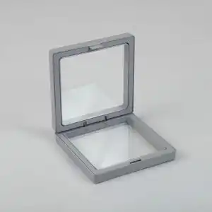 Lrg 3D Floating Frame Display 11x11cm – Grey | www.artisangoods.co.uk