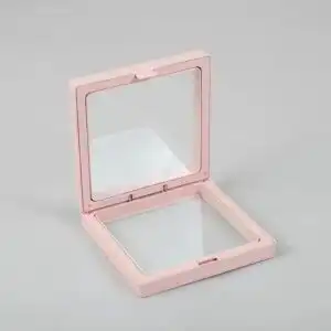 Lrg 3D Floating Frame Display 11x11cm – Pink | www.artisangoods.co.uk