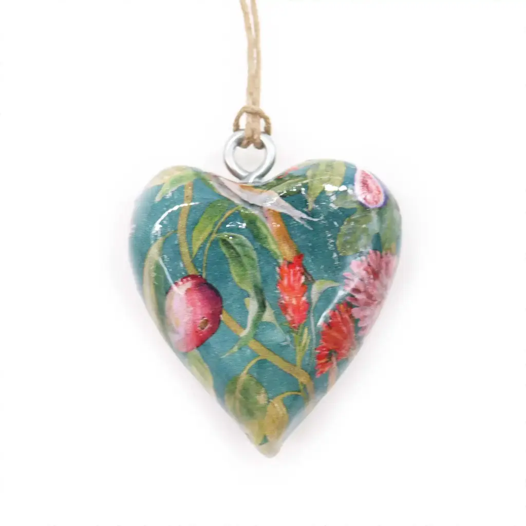 Lrg Decor Wood Heart – Bird & Floral | www.artisangoods.co.uk Lrg Decor Wood Heart – Bird & Floral | www.artisangoods.co.uk