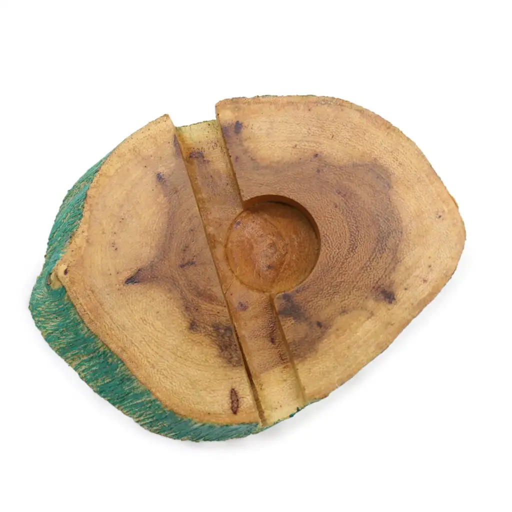 Lrg Gamal Wood Phone Holder – Greenwash | www.artisangoods.co.uk 2 Lrg Gamal Wood Phone Holder – Greenwash | www.artisangoods.co.uk 2