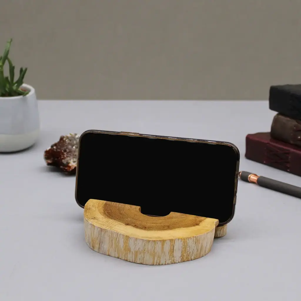 Lrg Gamal Wood Phone Holder – Whitewash | www.artisangoods.co.uk 6 Lrg Gamal Wood Phone Holder – Whitewash | www.artisangoods.co.uk 6