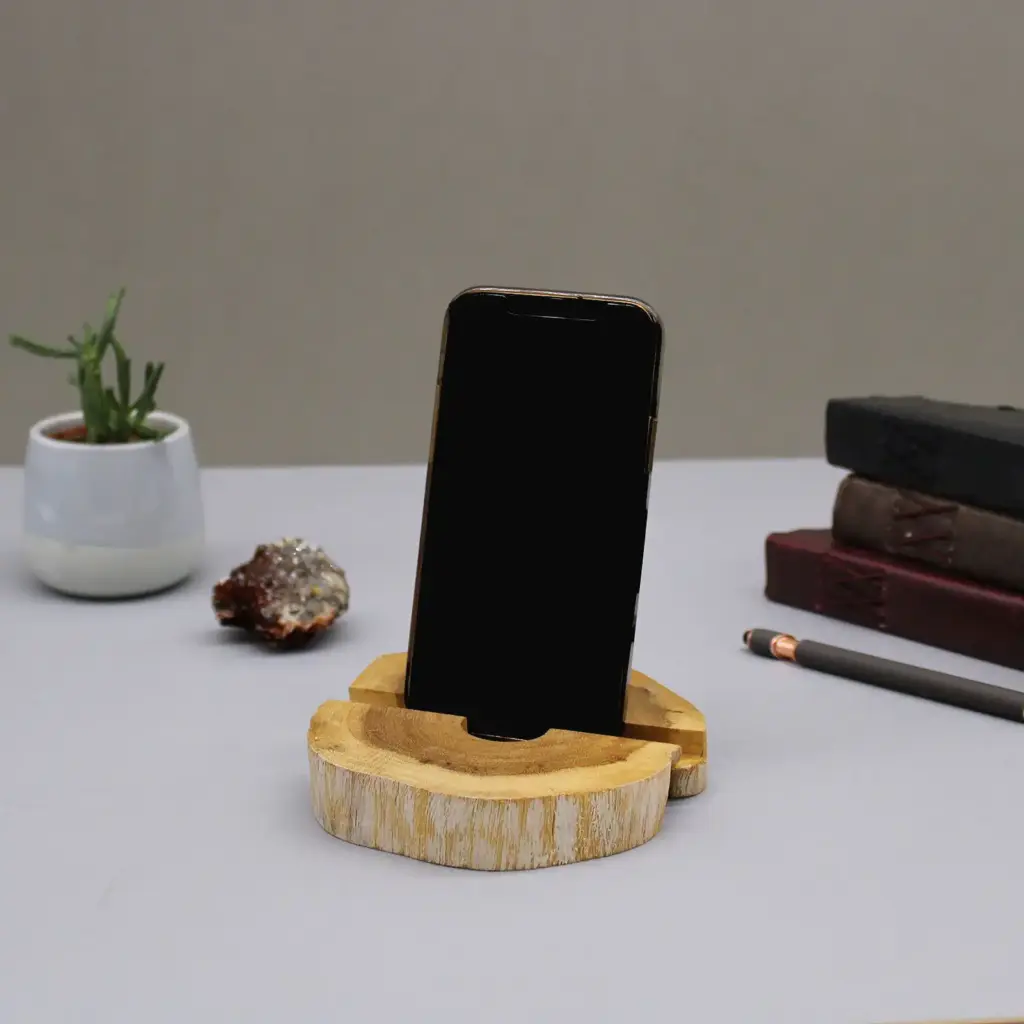 Lrg Gamal Wood Phone Holder – Whitewash | www.artisangoods.co.uk 5 Lrg Gamal Wood Phone Holder – Whitewash | www.artisangoods.co.uk 5