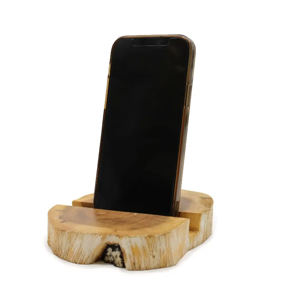Lrg Gamal Wood Phone Holder – Whitewash | www.artisangoods.co.uk 3 Lrg Gamal Wood Phone Holder – Whitewash | www.artisangoods.co.uk 3